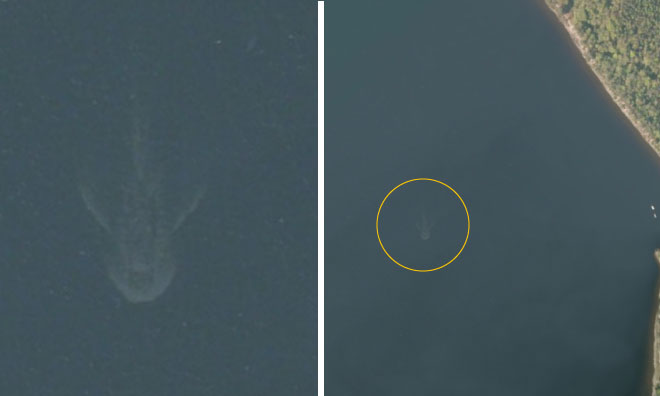 Картографы из корпорации Apple запечатлели необъяснимый объект в озере Лох-Несс