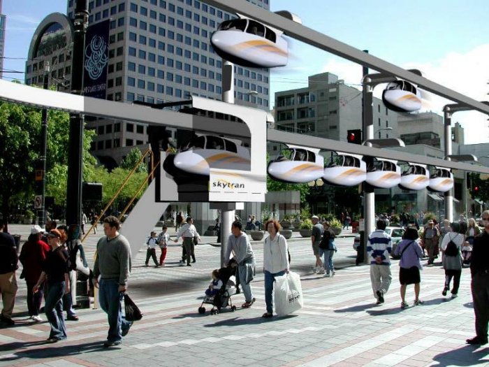 SkyTran - скоростной городской транспорт на магнитной подвеске