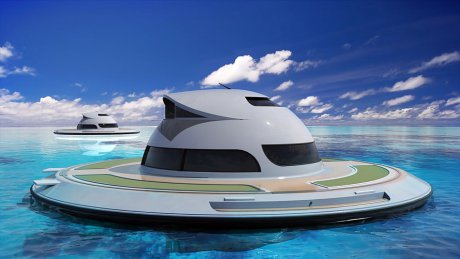 Яхта-дом в виде летающей тарелки «сядет на воду» в 2018 году