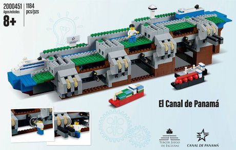 Создана рабочая модель Панамского канала из Lego